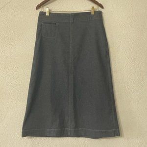 Eileen Fisher Stretch Denim Skirt in Dark Indigo Size Small (8-10)